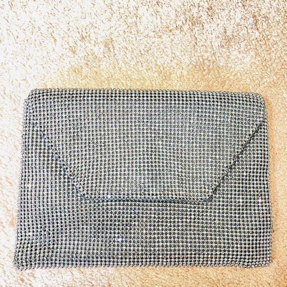 Rhein stone evening clutch black/ silver